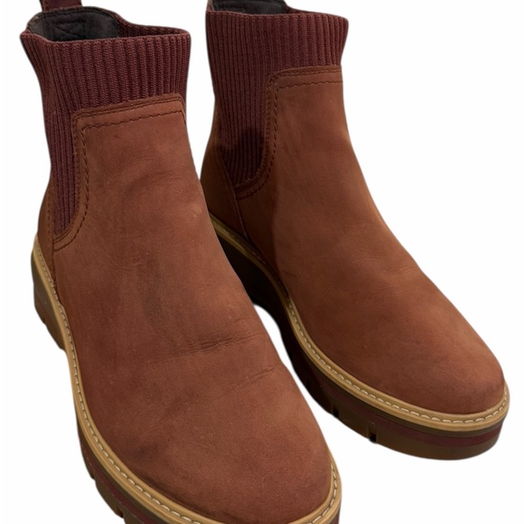 Timberland Cervinia Valley Chelsea Boot - Brown Leather Size 8.5 - Picture 2 of 7